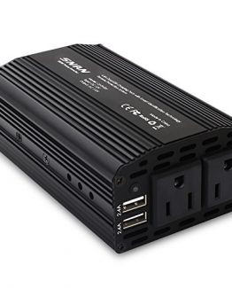 SNAN-300W-Power-Inverter-DC-12V-to-AC-110V-Car-Inverter-with-Dual-AC-Outlet-and-48A-max-Dual-USB-Charging-Port-0